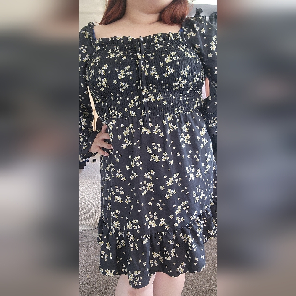 Pluz size Dress. 1XL. Black.